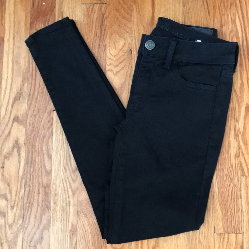 American Eagle Black Skinny Jeans sz 2